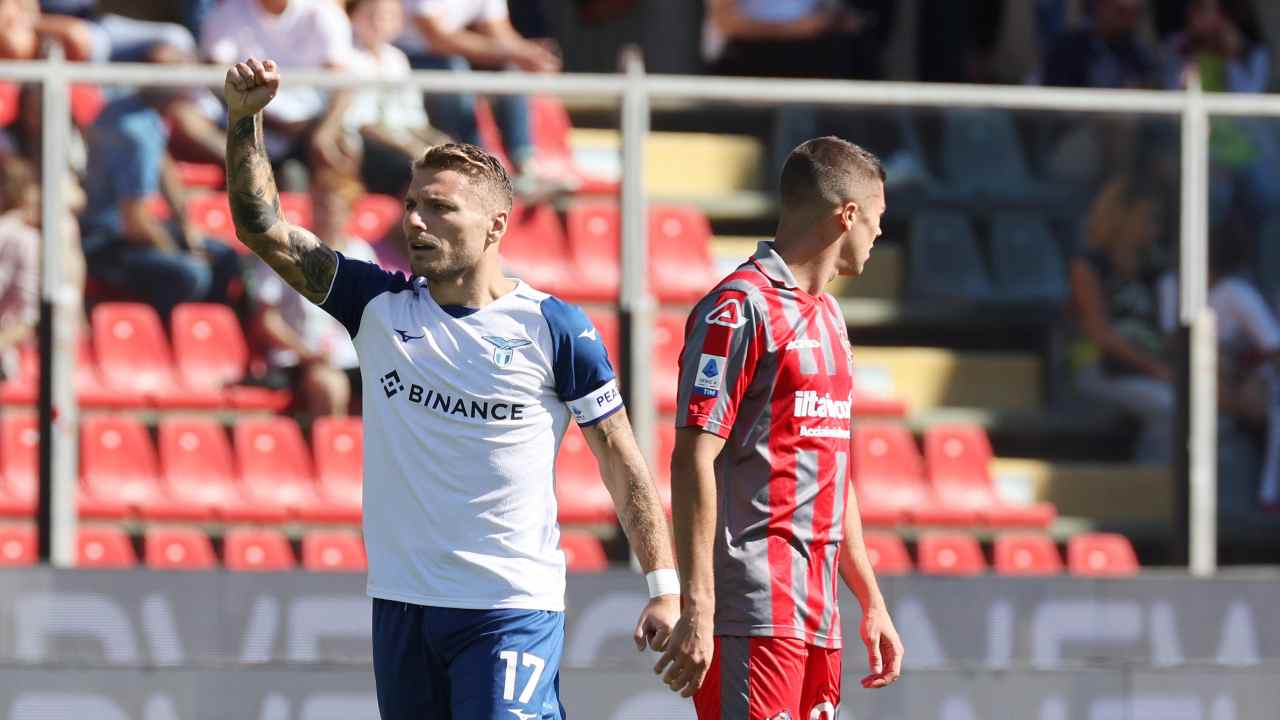 Cremonese-Lazio, bella vittoria e dedica speciale di Immobile