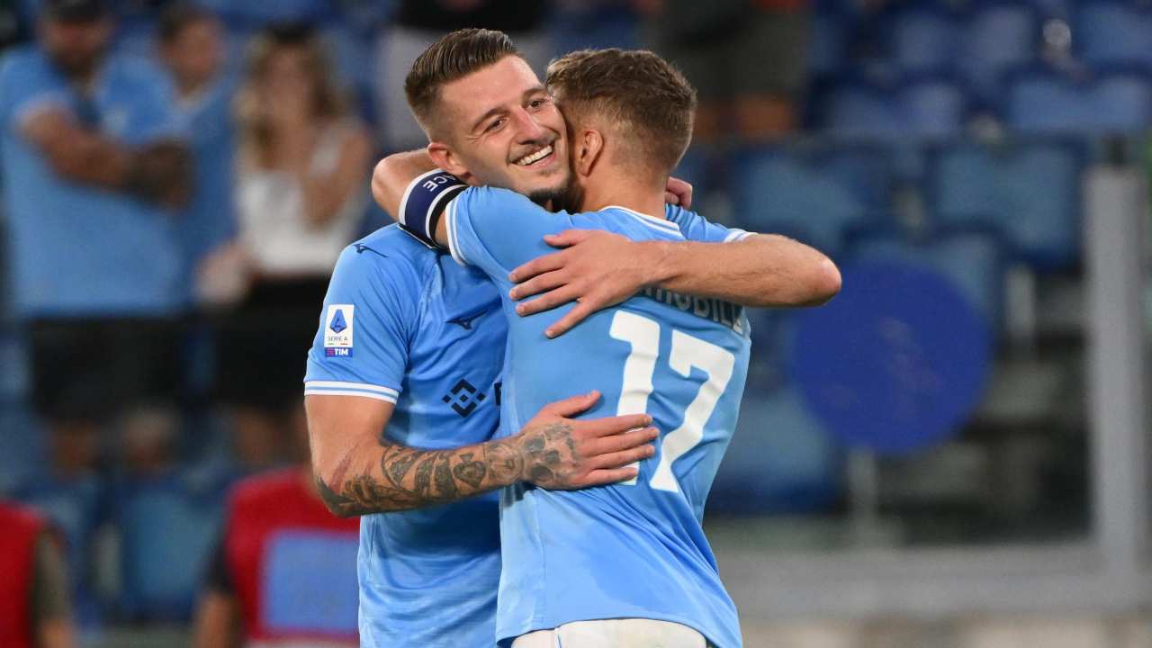 Immobile e Milinkovic premiati dalla Serie A