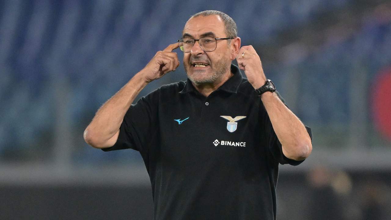 Sarri, dichiarazioni dopo Lazio-Sturm Graz.