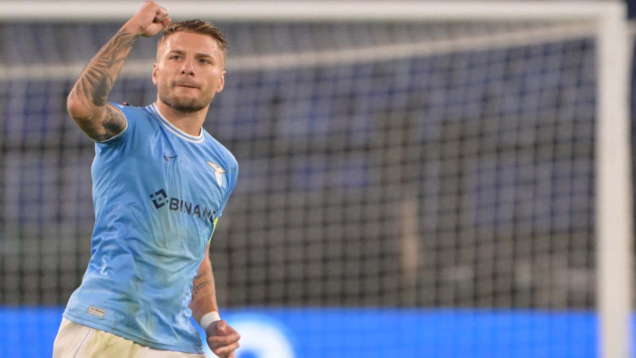 Ciro Immobile felice dopo un goal