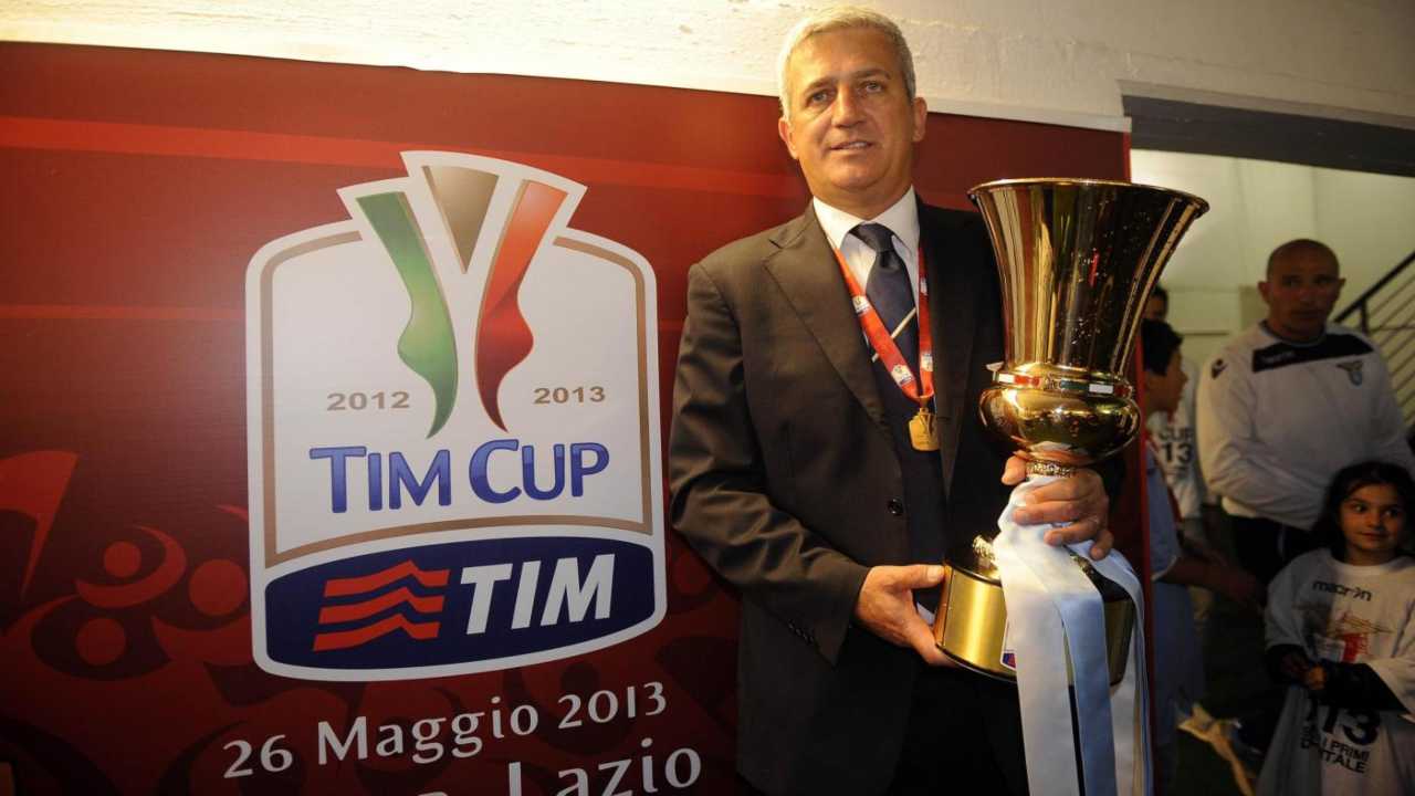 Petkovic con la Coppa Italia