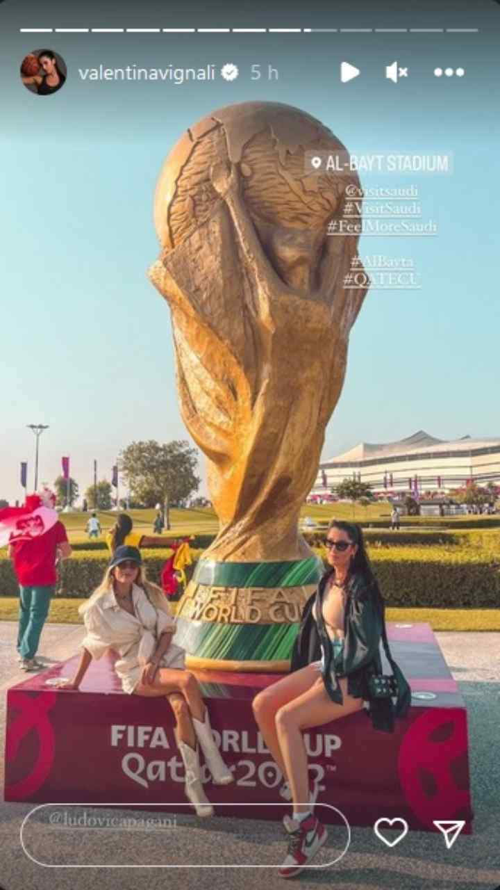 Ludovica Pagani e Valentina Vignali in Qatar insieme