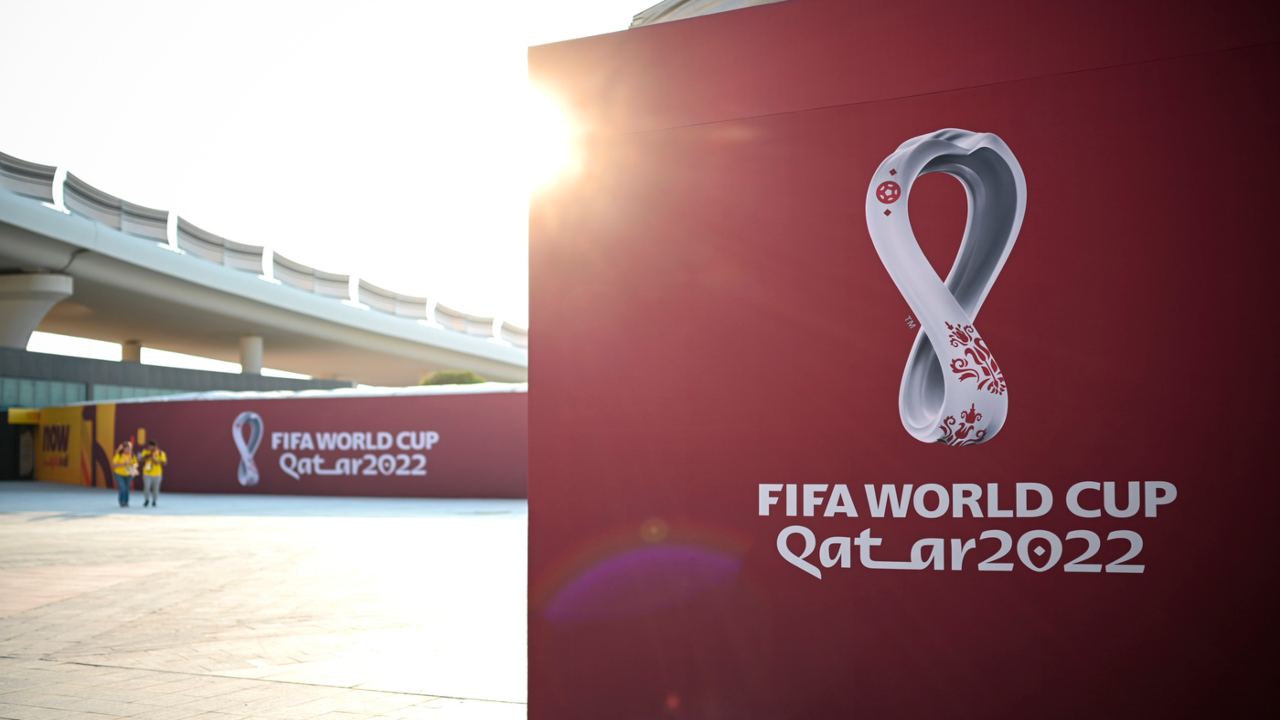 Il logo dei mondiali 2022 in Qatar