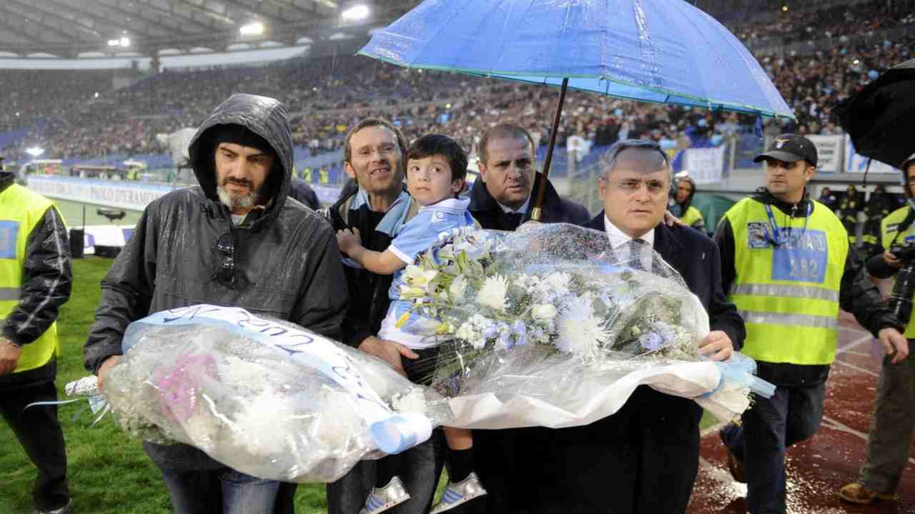 Il ricordo della Lazio per Gabriele Sandri nel 2012