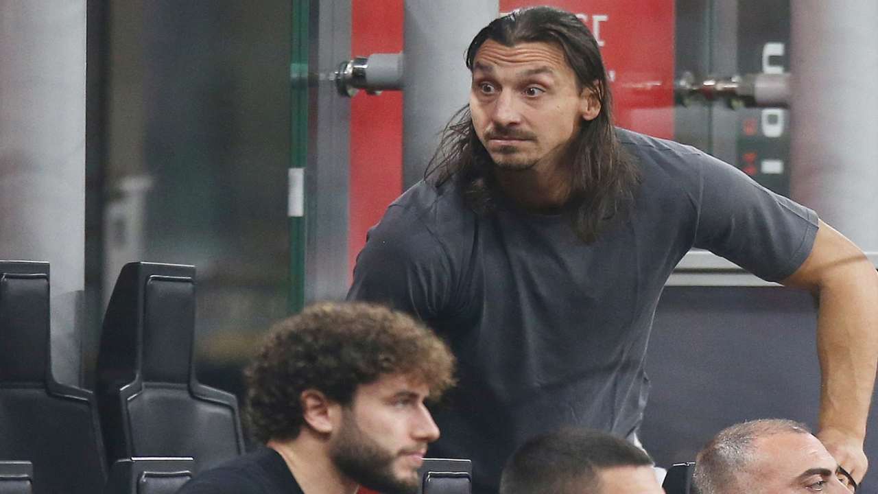 Ibrahimovic in tribuna a San Siro