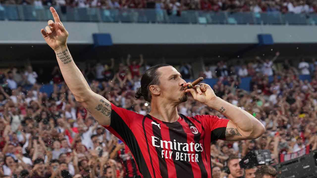 Ibrahimovic festeggia fumando un sigaro