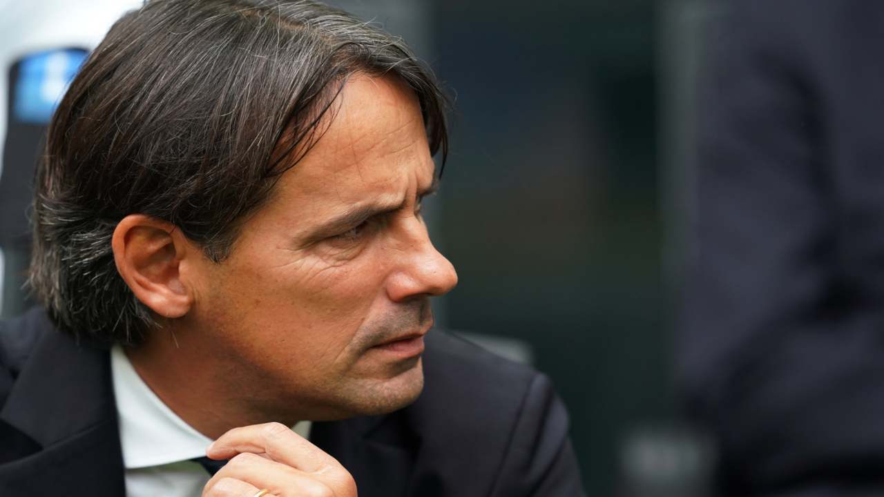Simone Inzaghi sulla panchina del'Inter