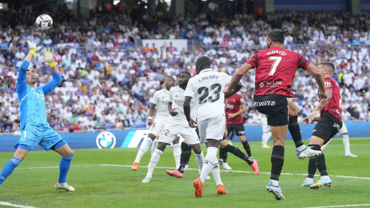 Muriqi in goal contro il Real Mqdrid