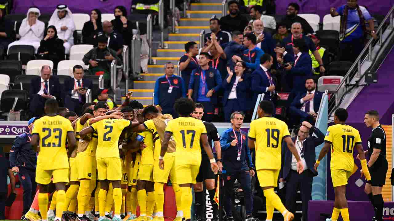 L'Ecuador esulta dopo un goal
