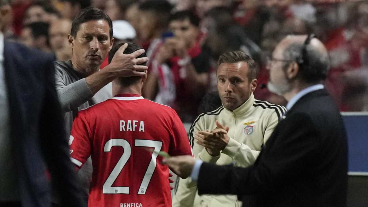 Rafa Silva e Roger Schmidt