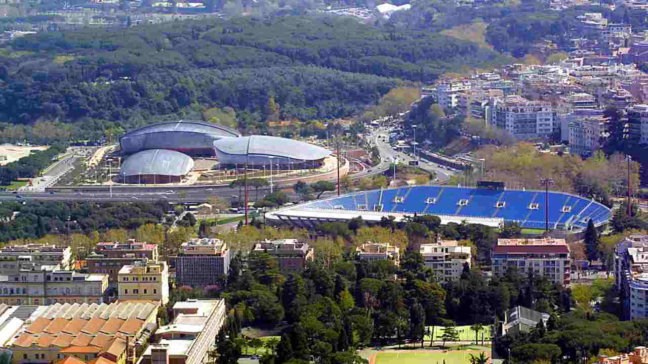 Lo stadio Flaminio di Roma