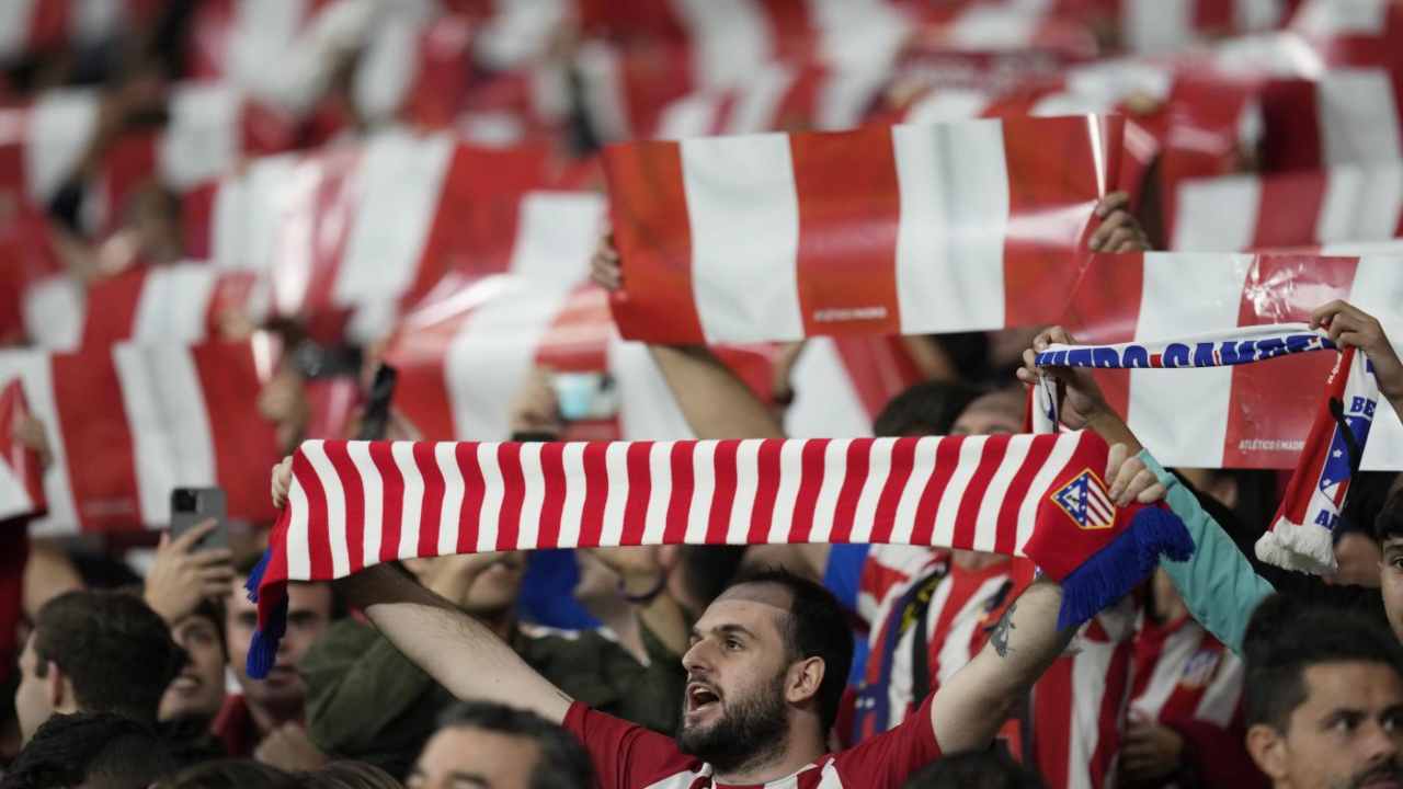 I tifosi dell'Atletico Madrid sugli spalti