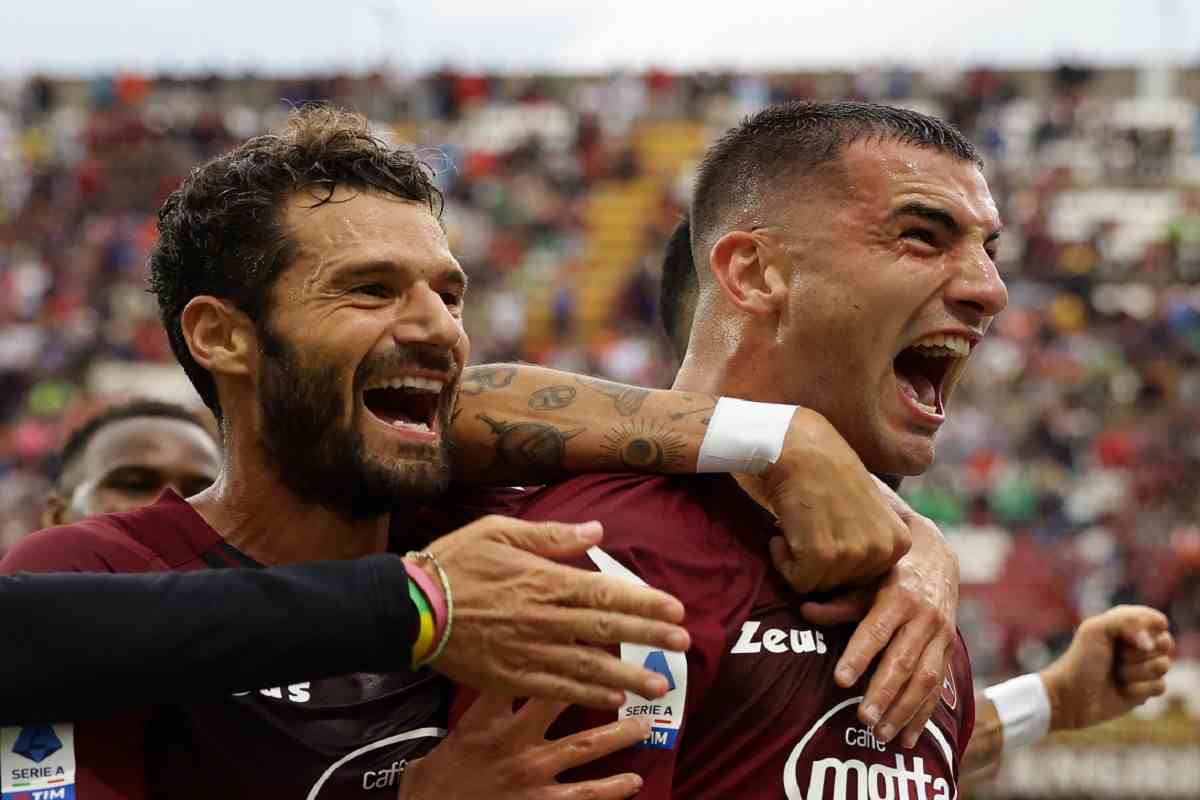 Antonio Candreva e Federico Bonazzoli: quest'ultimo sta per firmare con la Lazio.