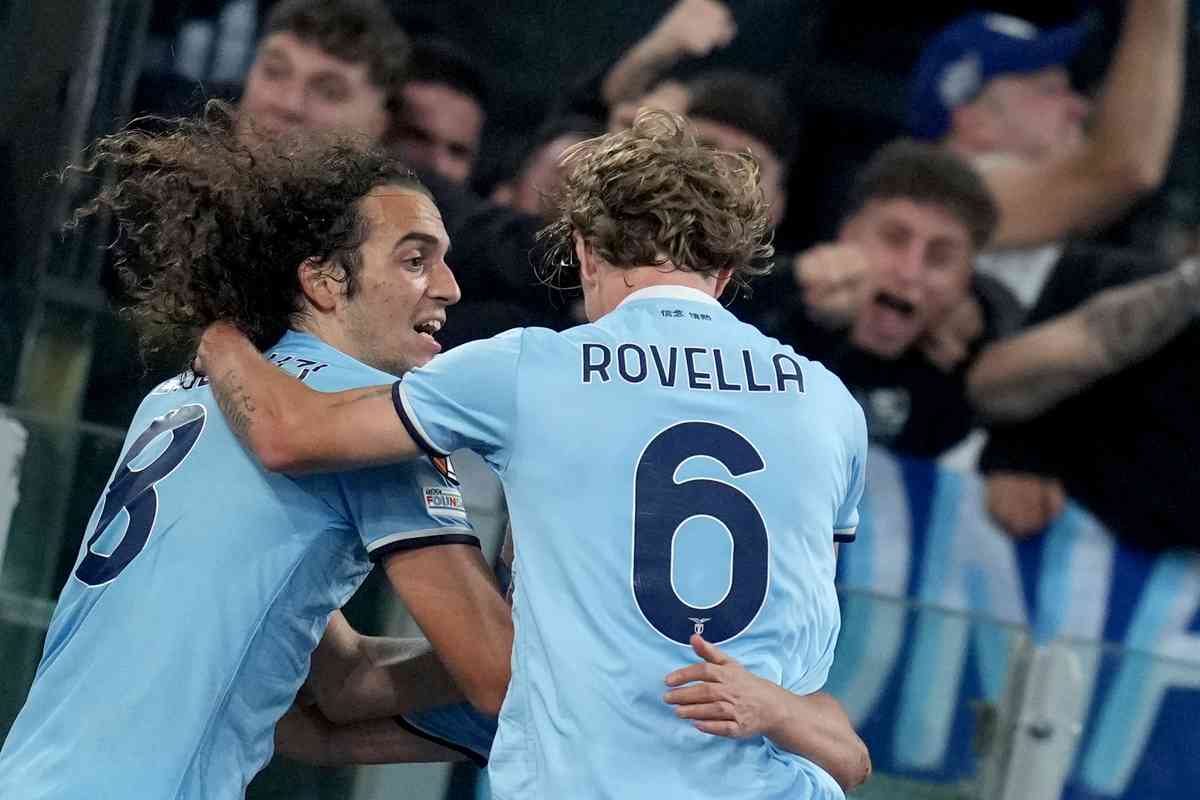Guendouzi e Rovella esultano