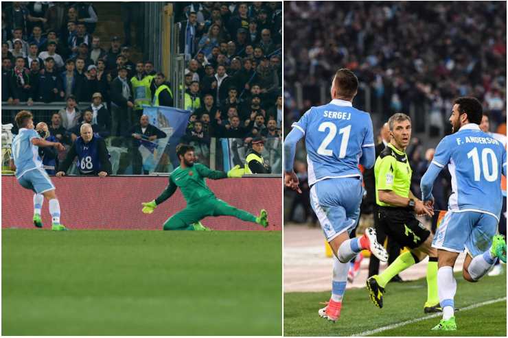 Roma-Lazio Milinkovic Immobile