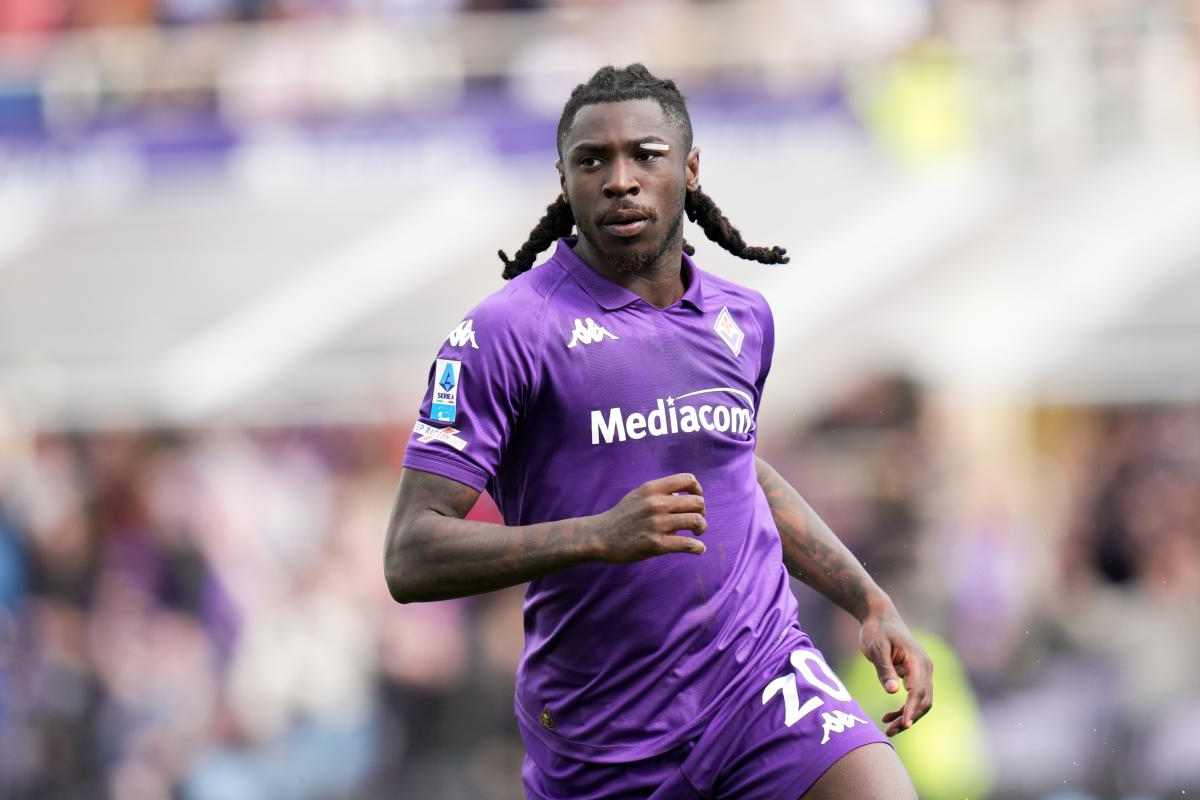 Kean al Milan assieme ad Allegri