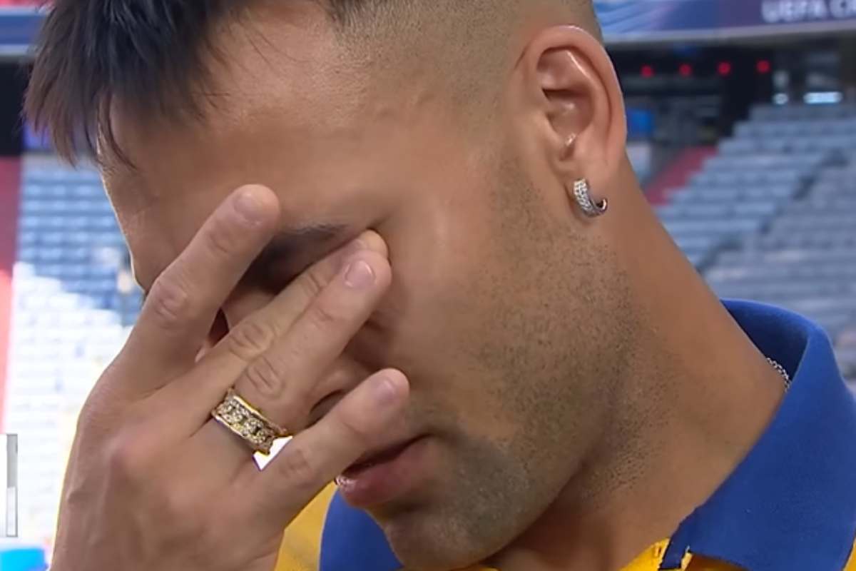 Lacrime Lautaro Martinez Inter