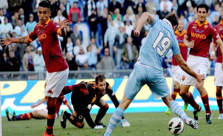 Roma-Lazio Lulic gol