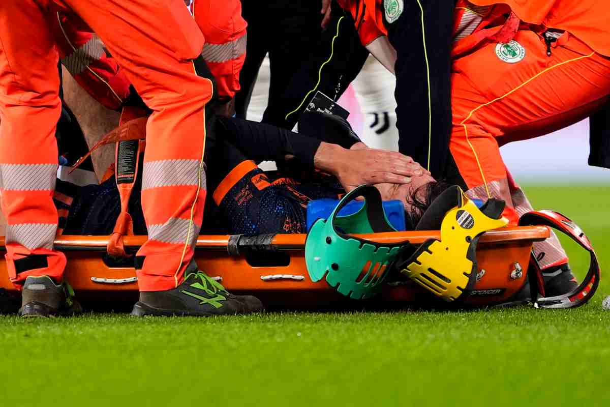 infortunio calciatore