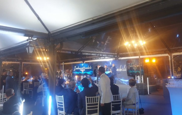Un momento della festa dello scudetto