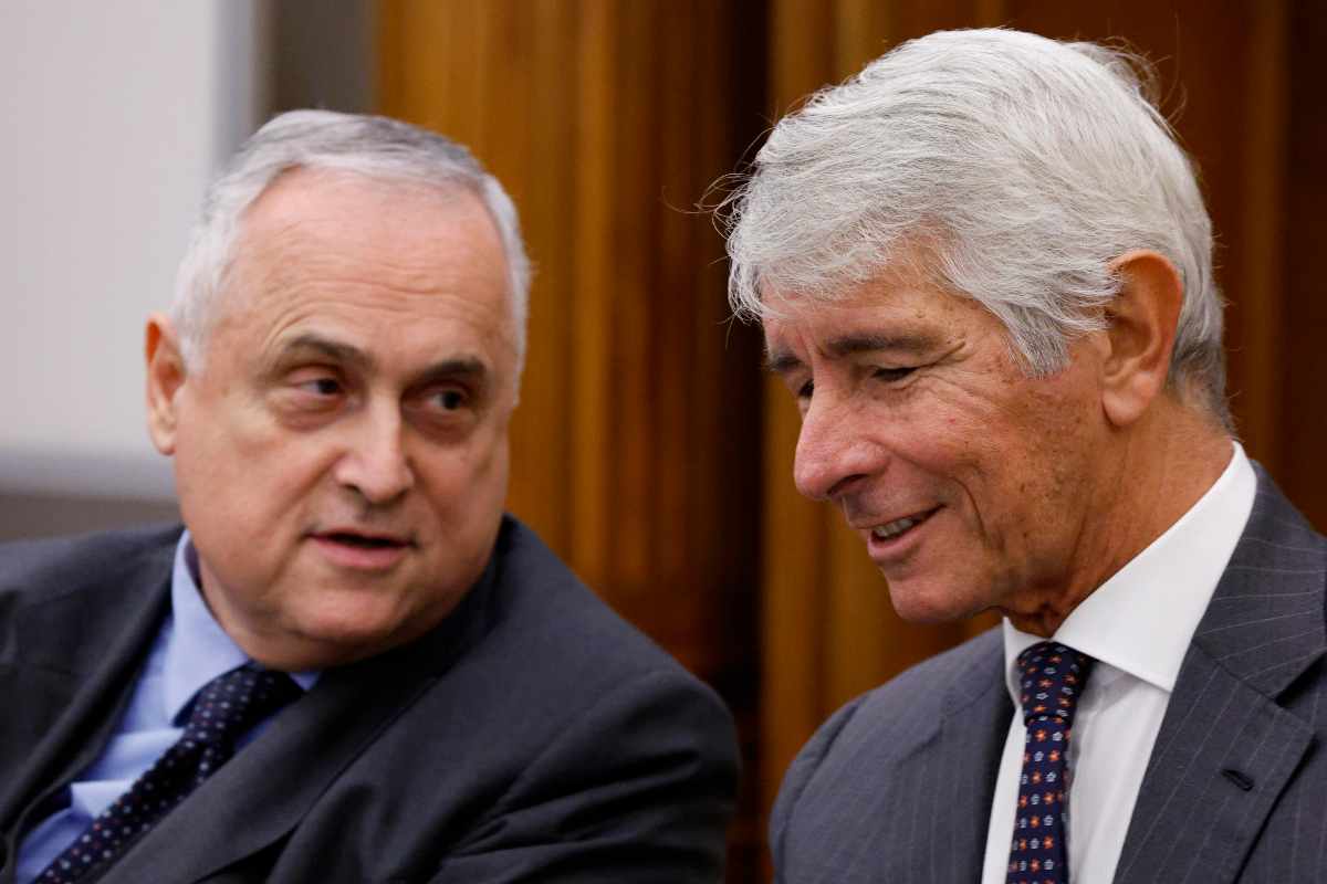 Claudio Lotito e Andrea Abodi