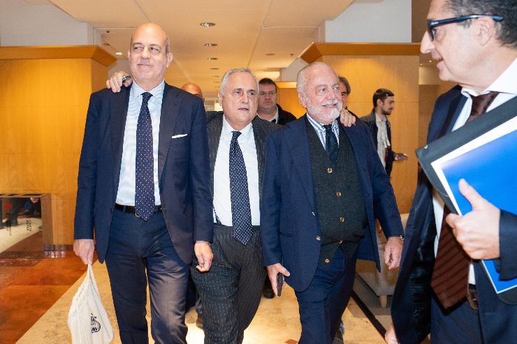 Lotito e De Laurentiis
