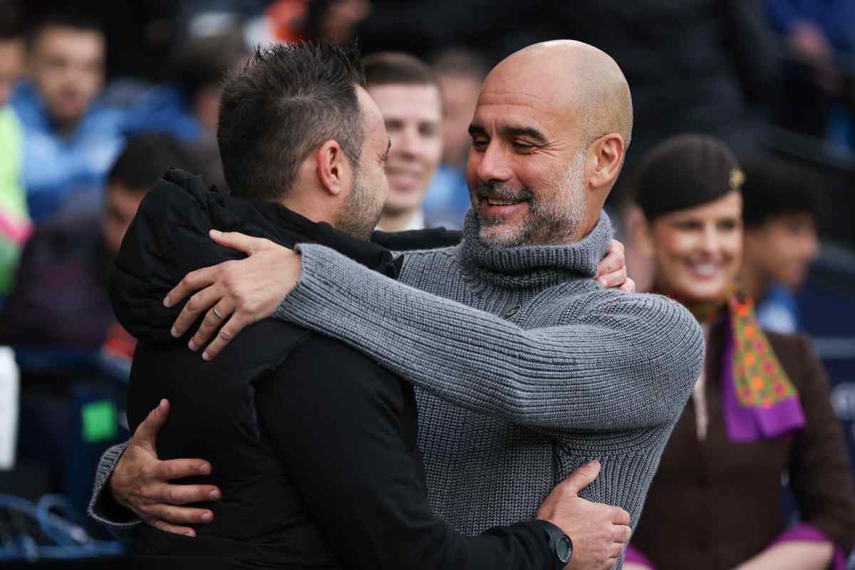 Roberto De Zerbi Pep Guardiola