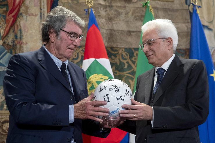Dino Zoff e Sergio Mattarella