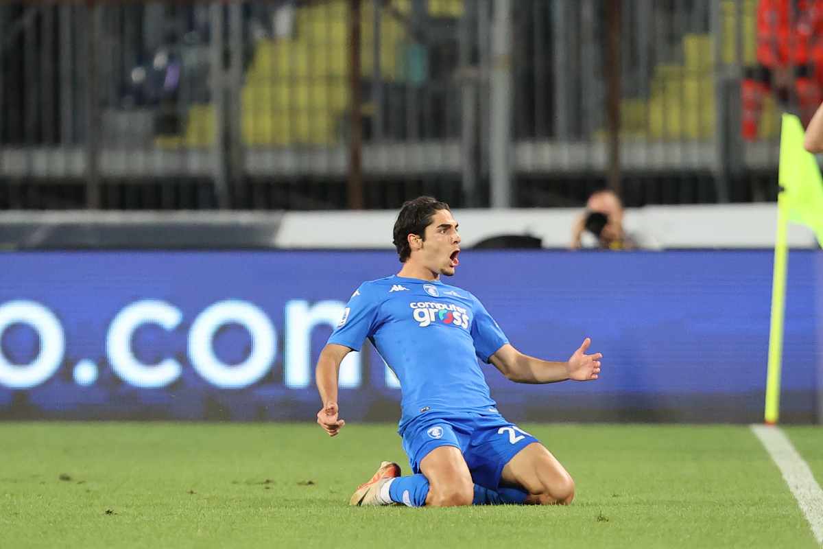 Cancellieri con la maglia dell'Empoli