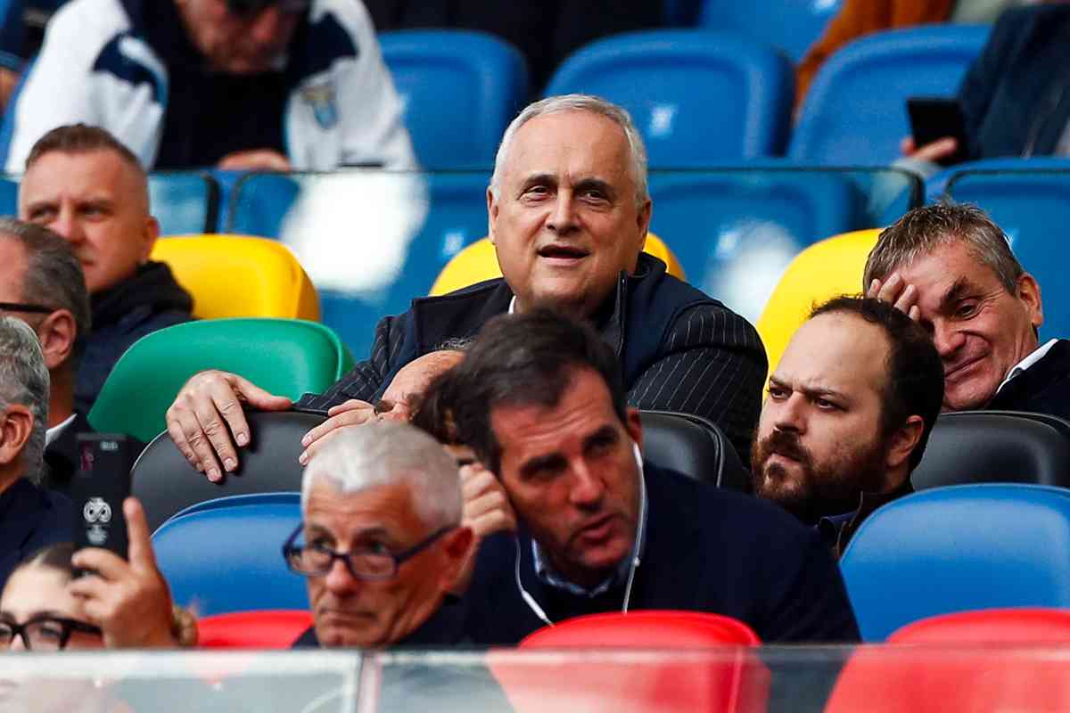 Lotito all'Olimpico