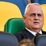 Lotito in tribuna