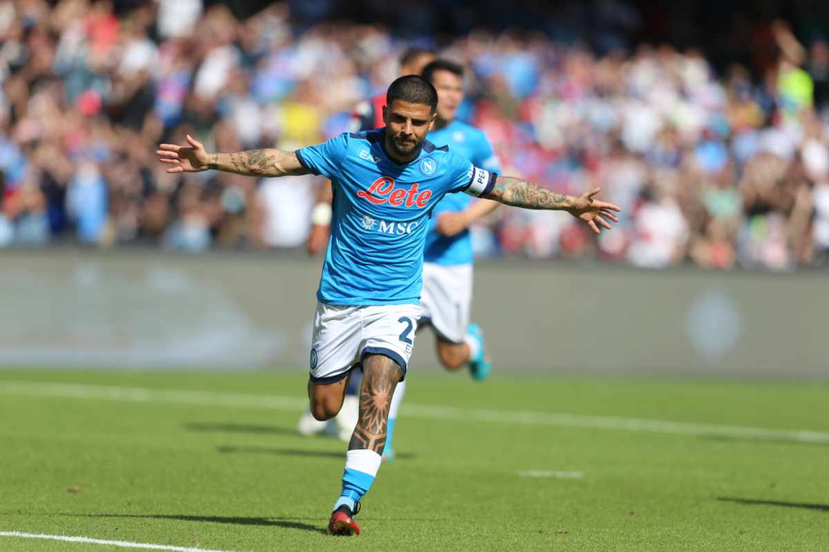 Insigne esulta