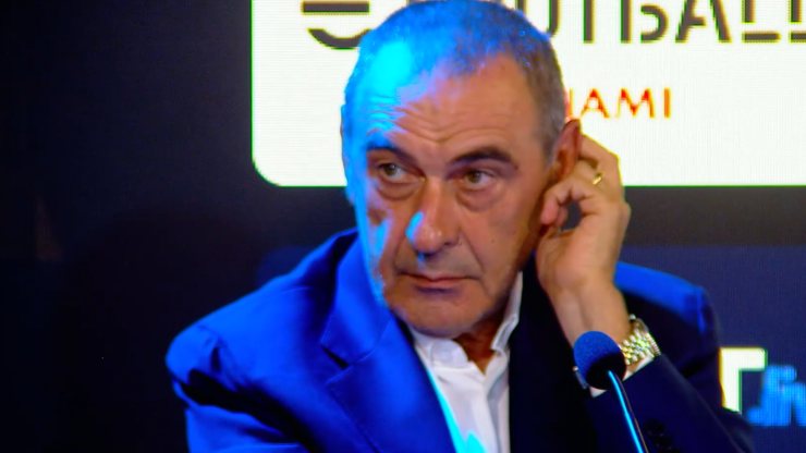 Sarri in conferenza stampa