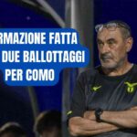 Il tecnico della Lazio Maurizio Sarri in panchina