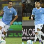 Pedro e Zaccagni in azione con la maglia della Lazio