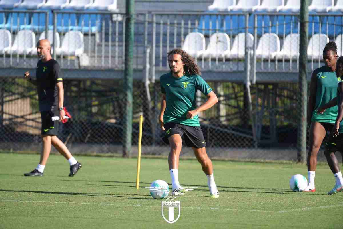 Mattéo Guendouzi in allenamento a Formello