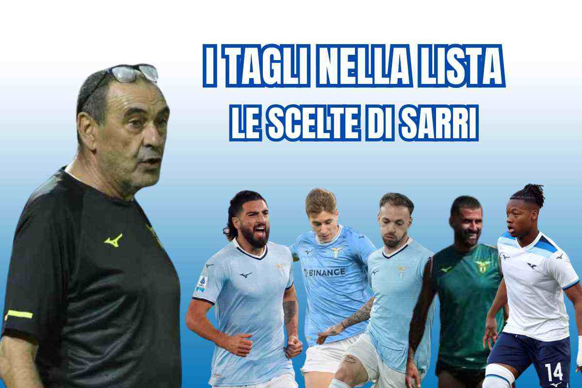 I tagli nella lista di Sarri