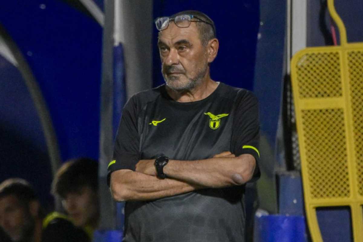 L'allenatore della Lazio Sarri