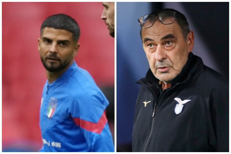Lorenzo Insigne e Maurizio Sarri 