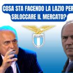 Il presidente della Lazio Lotito e il diesse Fabiani