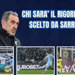 Il tecnico Sarri e i rigori calciati dai calciatori della Lazio