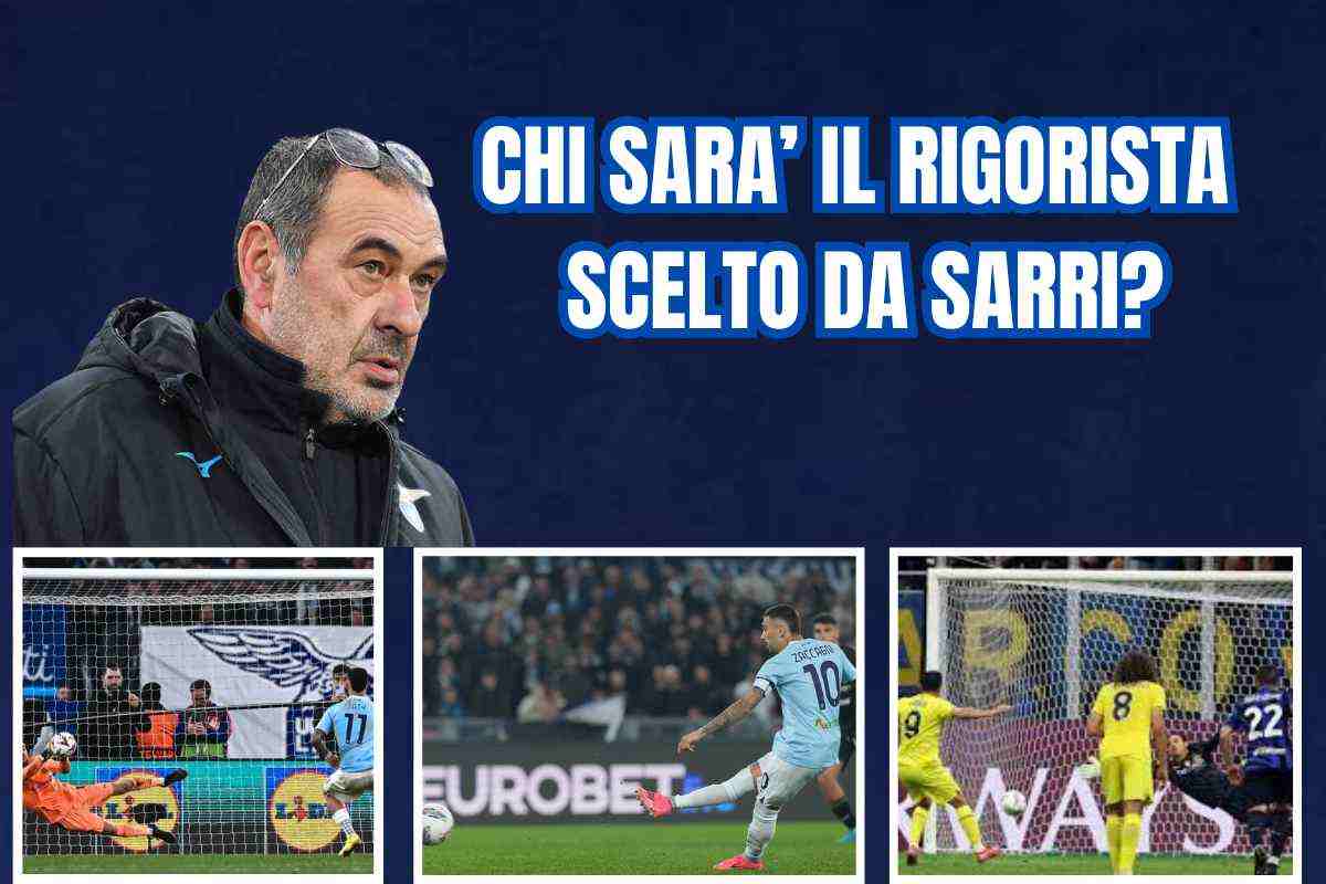 Il tecnico Sarri e i rigori calciati dai calciatori della Lazio