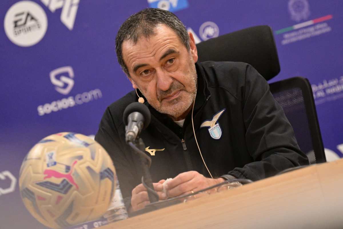 Maurizio Sarri in conferenza stampa