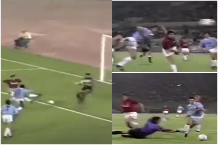 I gol segnati dalla Lazio al Milan nell'amichevole del 1990
