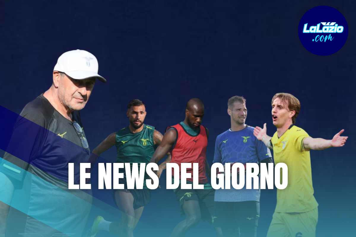 Il tecnico Sarri in compagnia di Castellanos, Dia, Probvedel e Rovella