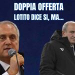 Il presidente Lotito e il diesse Fabiani