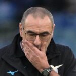 Il tecnico della Lazio Maurizio Sarri