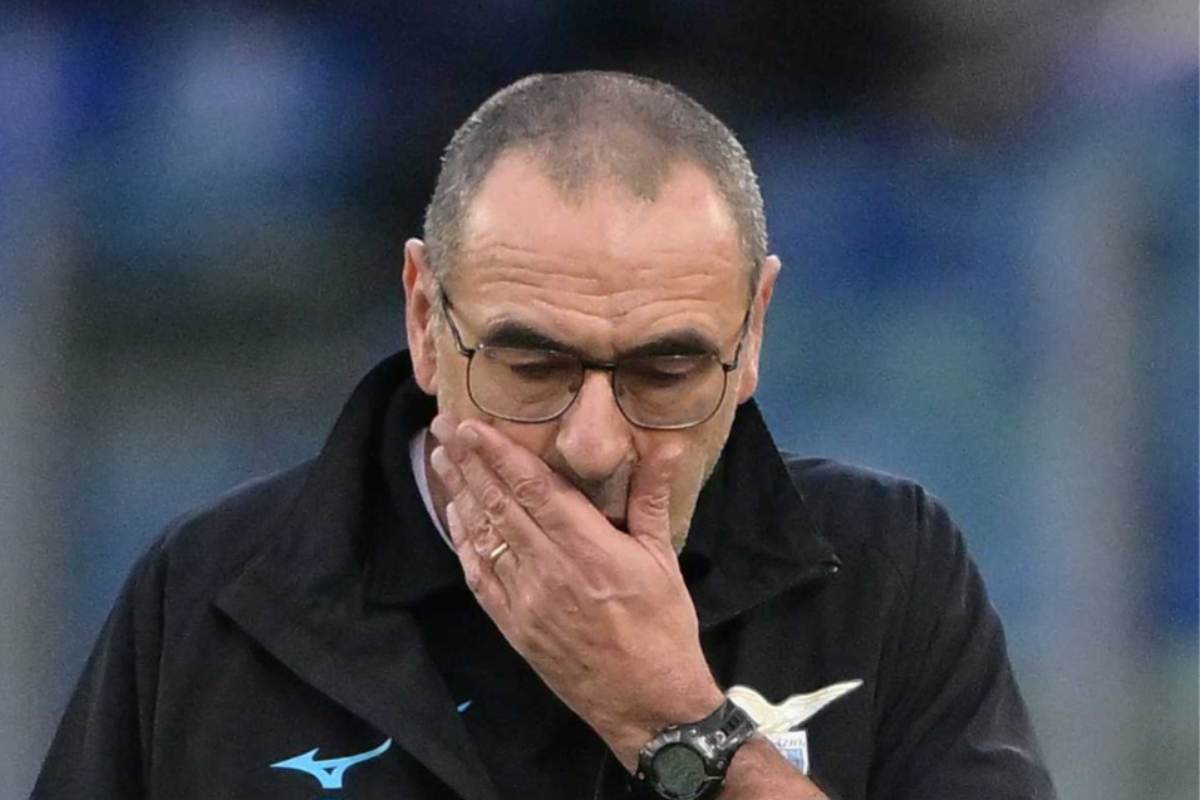 Il tecnico della Lazio Maurizio Sarri