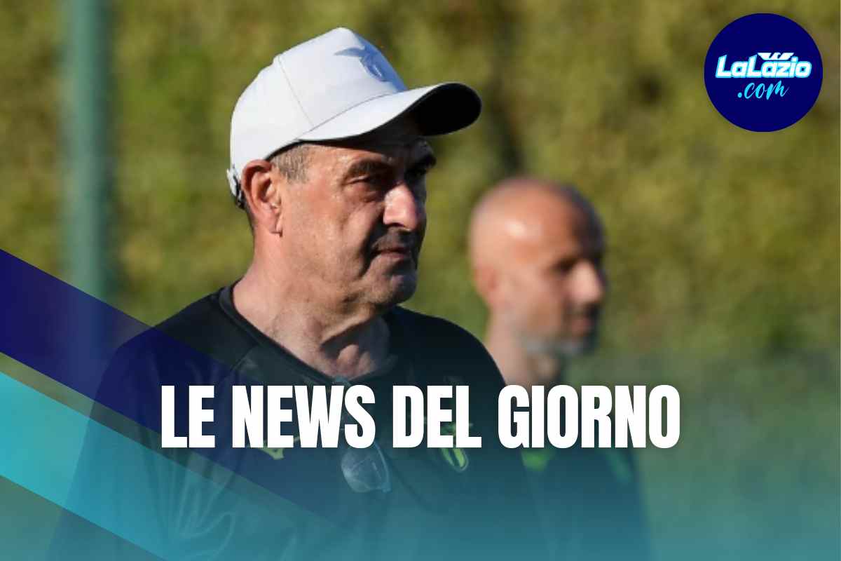 Maurizio Sarri durante un allenamento a Formello