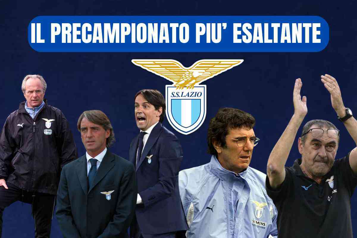 Eriksson, Mancini, Inzaghi, Zoff e Sarri sulla panchina della Lazio
